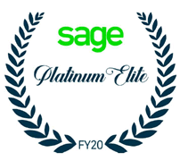 Sage Platinum Elite logo for Fiscal Year 2020