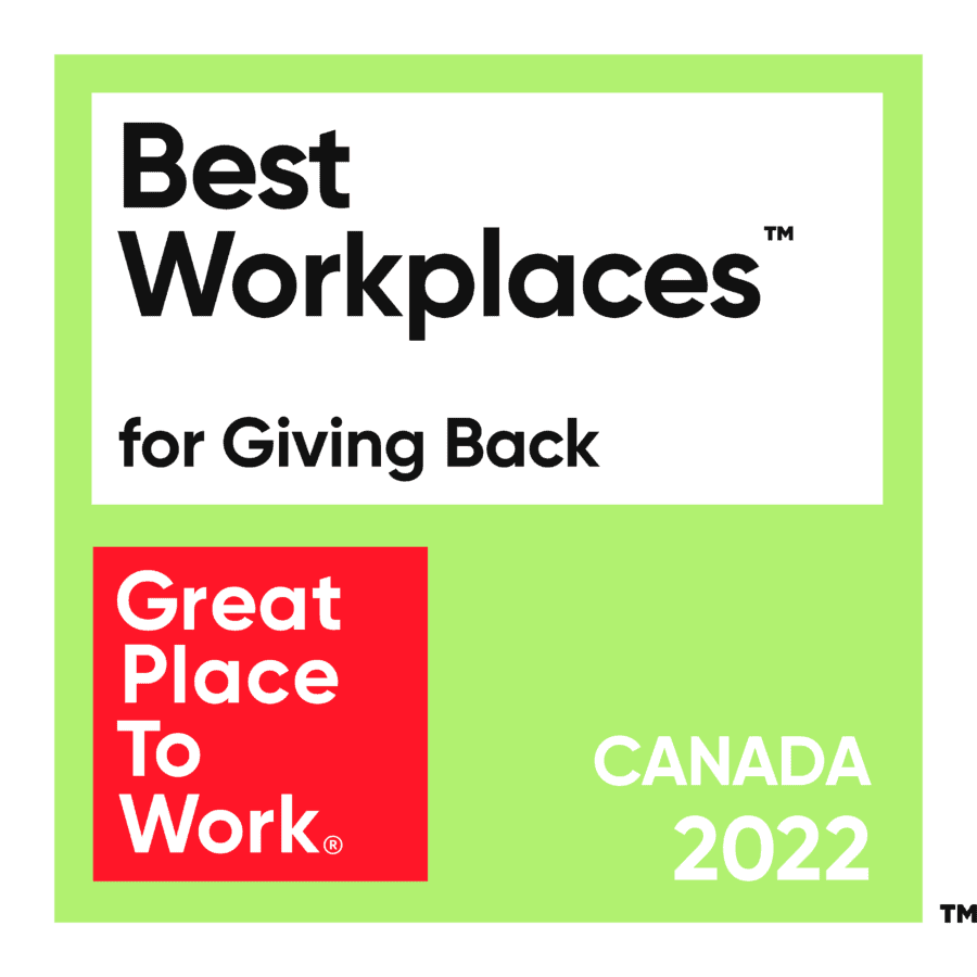 2022 Canada Giving Back Great Place to Work